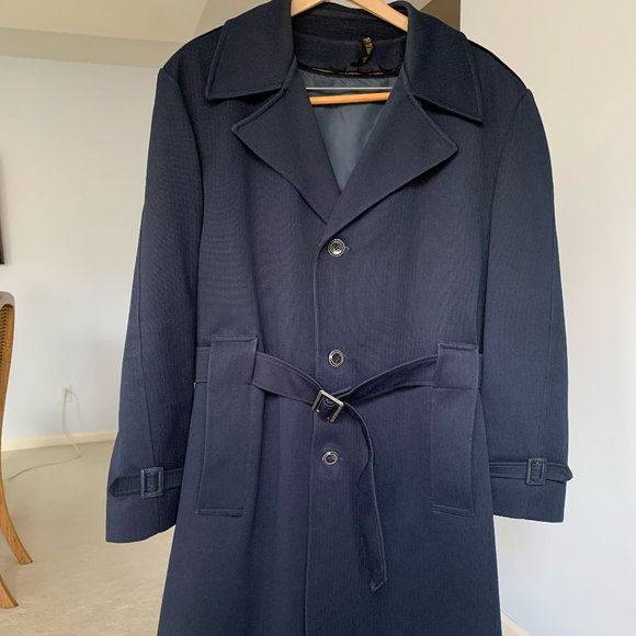 Dress Coat with zip out wool lining, vintage Mens Lg. - Picture 9 of 9